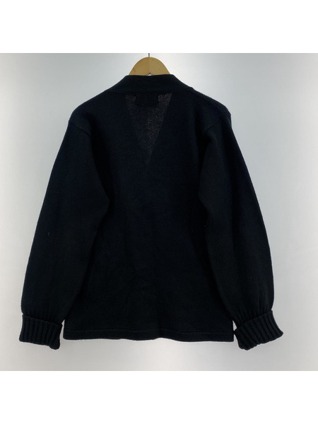 ATHLETIC KNITWEAR/50-60s/レタードカーディガン/BLK/36