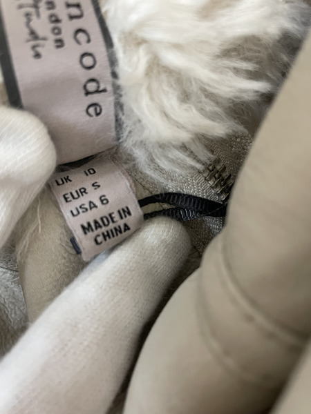 Urbancode フェイクムートンジャケット S アイボリー