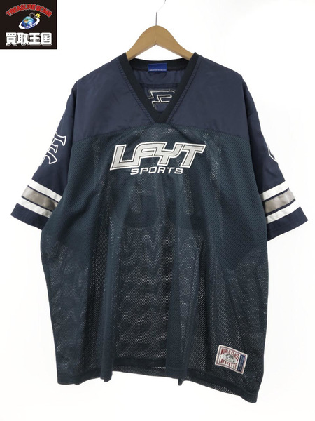 LFYT SPORTS LOGO FOOTBALL JERSEY ネイビー XL