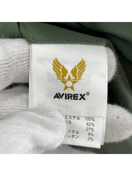AVIREX フライトジャケット FLYING SHARKS MA-1 リバーシブル M カーキ 6172151