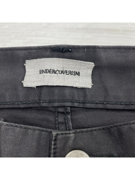 UNDERCOVERISM 13AW 名作 クラストパンツ ハギスキニーパンツ 1 黒 L4504-1