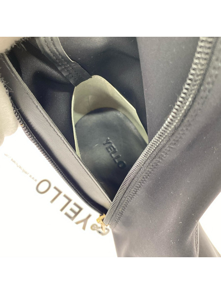 ブーツ YELLO ロングブーツ 黒 (XL)