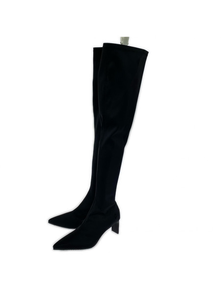 ブーツ YELLO ロングブーツ 黒 (XL)