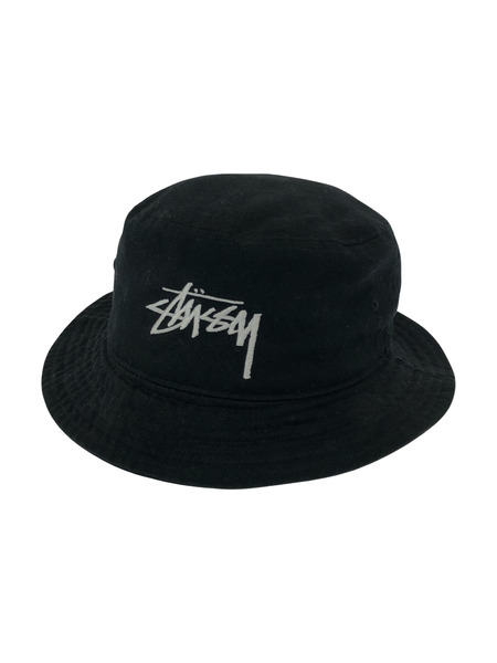 STUSSY/BIG STOCK Bucket Hat/F/Black