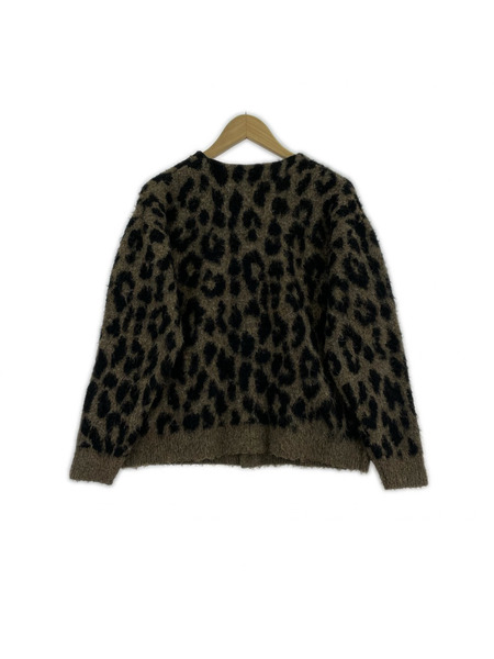 HYSTERIC GLAMOUR レオパードカーディガン M 茶