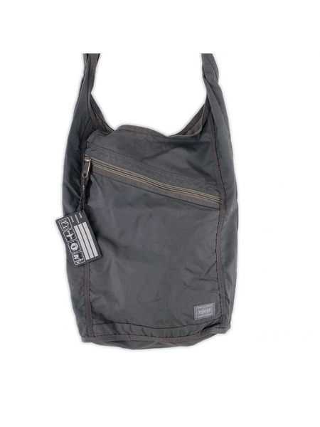 PORTER ショルダーバッグ PORTER ナイロン エコバッグ グレー