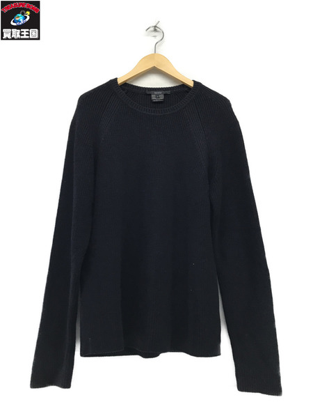 LV クル-ネックニット　黒 （Ｌ）