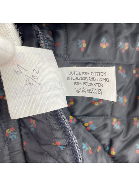 LAVENHAM 内花柄 キルティング ジャケット 黒 (34)[値下]