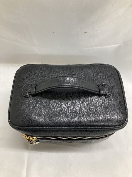 CHANEL キャビアスキンバニティバッグ 横