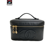 CHANEL キャビアスキンバニティバッグ 横