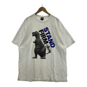 STUSSY STAND FIRM 恐竜Tシャツ 白 XL