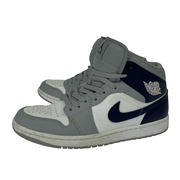 NIKE スニーカー Air Jordan 1 Mid White/Wolf Grey
