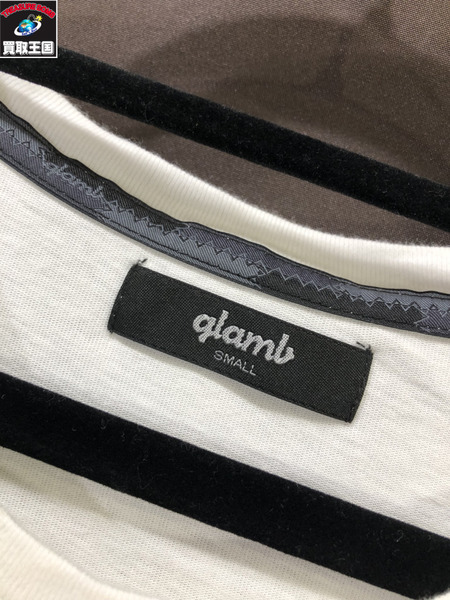 glamb ワンストロークレジェンドカットソー/S/白/ホワイト/グラム/メンズ/トップス/カットソー/Tシャツ[値下]