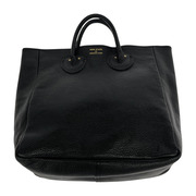 YOUNG OLSEN EMBOSSED LEATHER TOTE M 黒