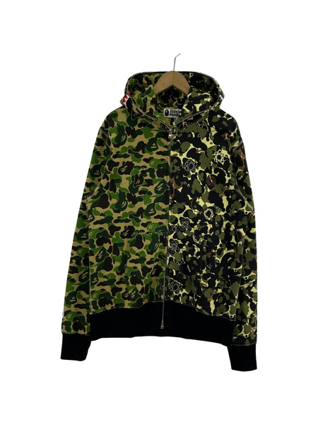 A BATHING APE×UNKLE MO WAX BAPE WIDE FULL ZIP HOODIE (L)