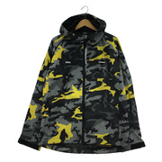 F.C.R.B. CAMOUFLAGE TEAM JACKET ナイロンジャケットMグレー×イエロー タグ付