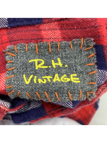 R.H VINTAGE L/Sネルシャツ