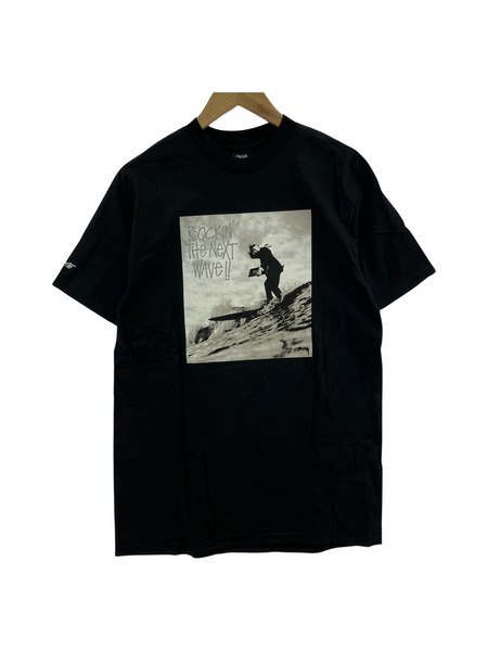 STUSSY 25周年 SFチャプト限定 NEXT WAVE フォトTee BLK M