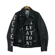 SEVESKIG ライダース プリントダブルライダースジャケット(L)