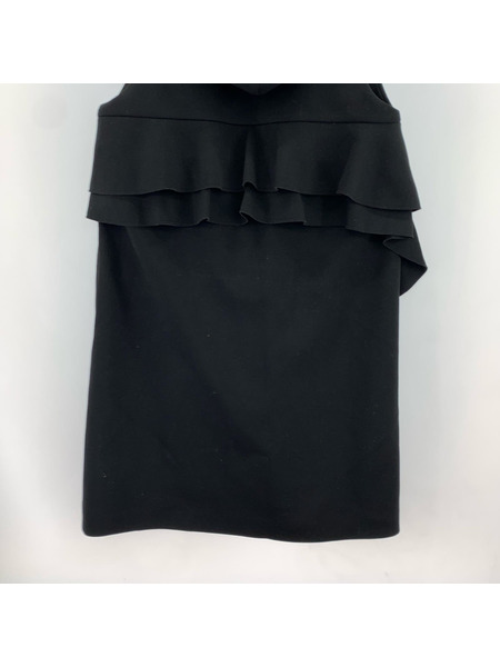 yori  ジレ・ベスト ボンディングロングベスト /ブラック