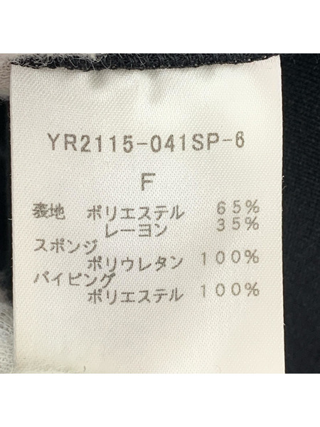 yori  ジレ・ベスト ボンディングロングベスト /ブラック