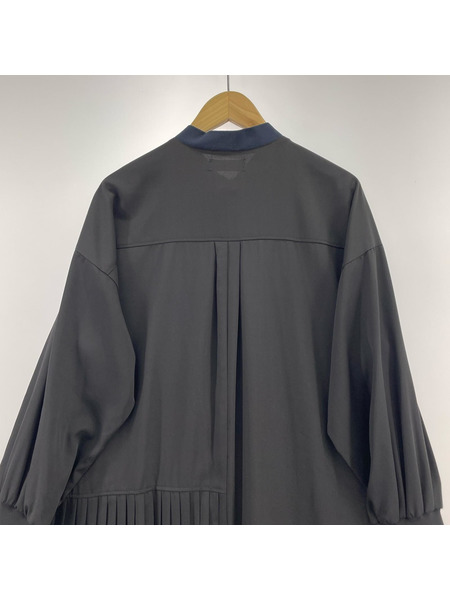 長袖ワンピース SUMi STYLE 切リ替エフリルロングシャツ