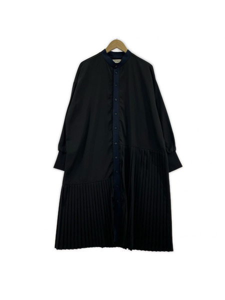 長袖ワンピース SUMi STYLE 切リ替エフリルロングシャツ