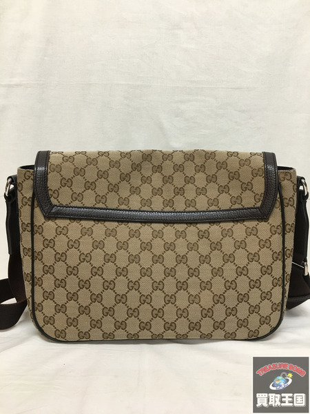 GUCCI GGキャンバス メッセンジャーバッグ