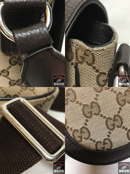 GUCCI GGキャンバス メッセンジャーバッグ