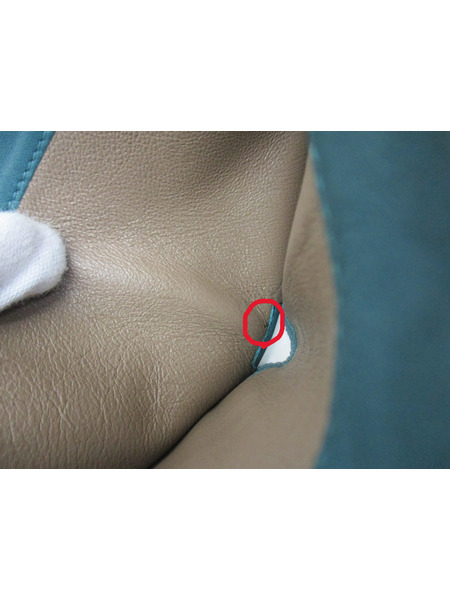 コンパクトウォレット イントレチャート/フロッキー　グリーン[値下]