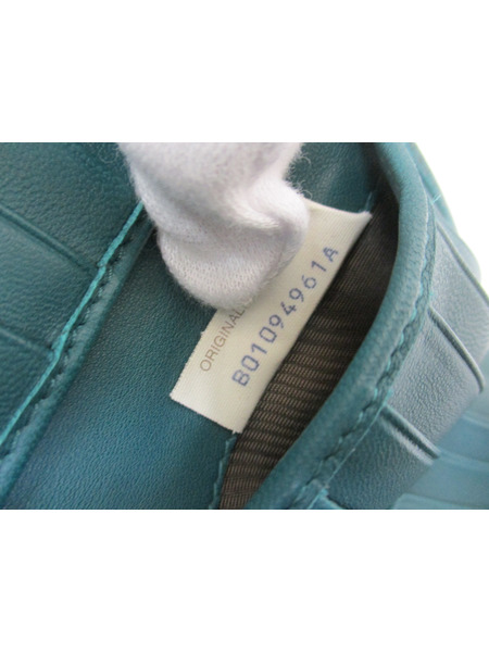 コンパクトウォレット イントレチャート/フロッキー　グリーン[値下]