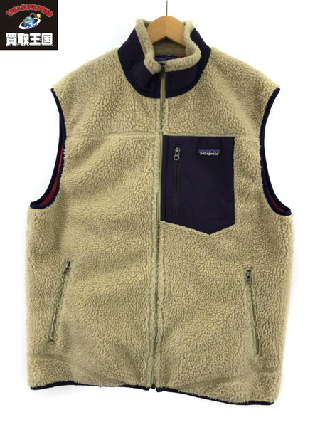 patagonia CLASSIC RETRO VEST SIZE:L パープル ベージュ 23047FA14