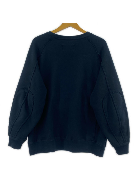 SUGARHILL スウェット・トレーナー SUGARHILL RAW EDGE SWEAT SHIRT BLK 1