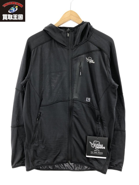 POLEWARDS TECHFACE STRETCH HOODIE ナイロンパーカー L[値下]