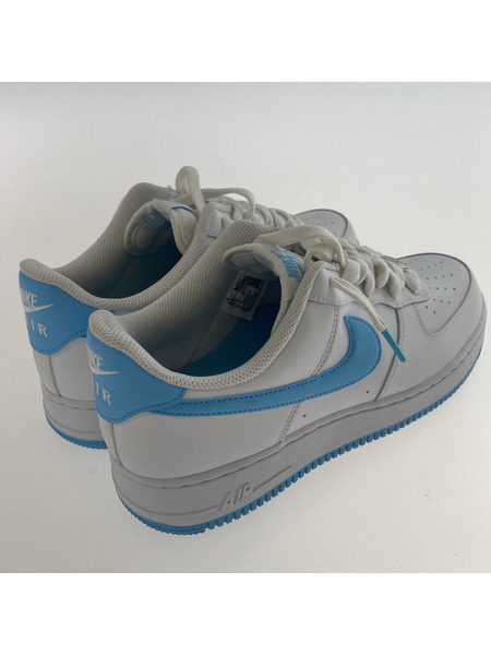 NIKE AIR FORCE 1 '07 WHITE/AQUARIUS BLUE 27.5 FQ4296-100