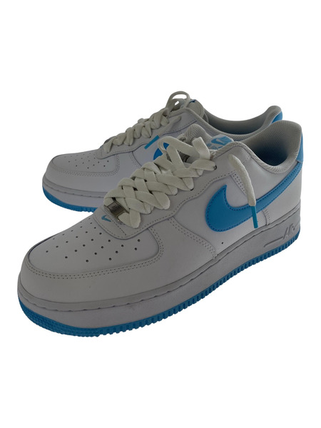 NIKE AIR FORCE 1 '07 WHITE/AQUARIUS BLUE 27.5 FQ4296-100