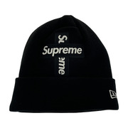 Supreme×NEW ERA 20FW Cross Box Logo Beanie 黒