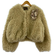 PINK HOUSE リボン付キエコファージャケット ボアジャケット