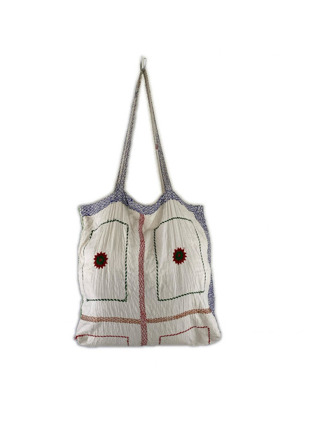 ショルダーバッグ Glass Cypress  White quilted Tote bag