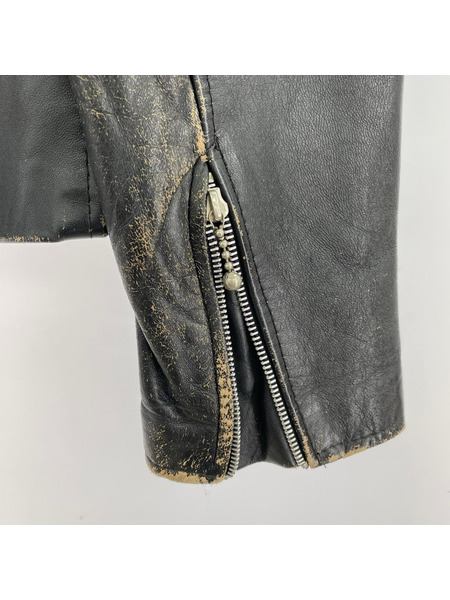 OLD・VINTAGE レザージャケット ~80s イングランド製  ロンジャン BLK