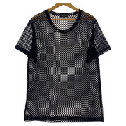 19AW COMME des GARCONS メッシュ Tシャツ ブラック L