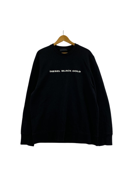 DIESEL BLACK GOLD ロゴスウェット 黒 (L)