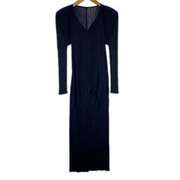 PLEATS PLEASE カーディガン ロングカーディガン 紺 (2)