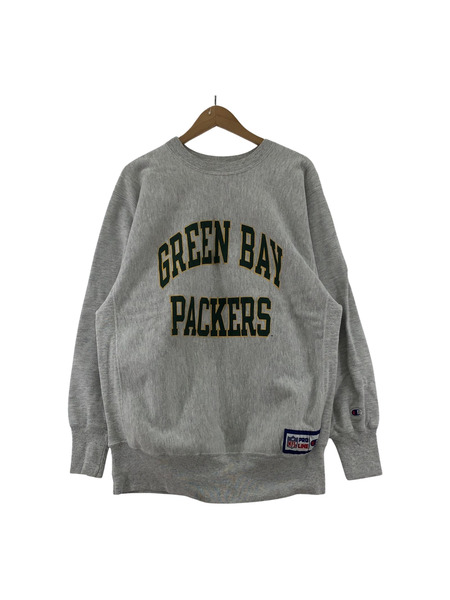 Champion トリコタグ REVERSE WEAVE GREEN BAY スウェット (XL) グレー