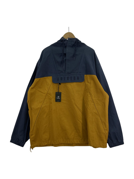 BRIXTON BRETON ANORAK NVY/YLW (XL)[値下]