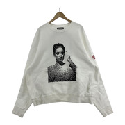 C.E L/S DEGRADATION CREW NECK スウェット WHT (XL)