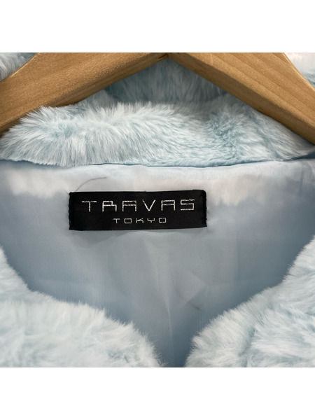 ジャケット TRAVAS TOKYO/ファーパーカー/BLU