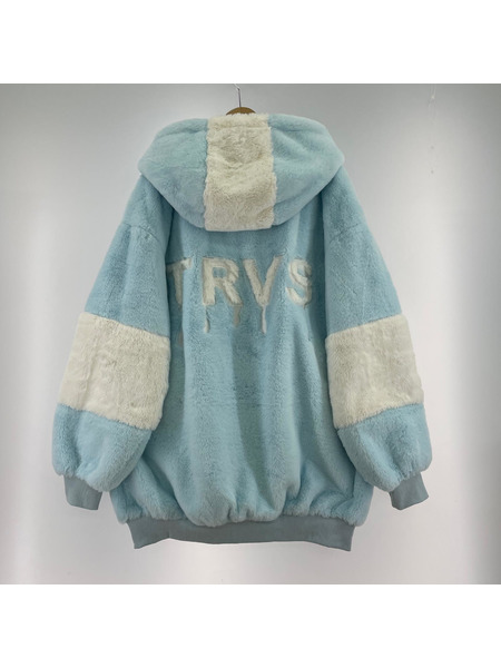 ジャケット TRAVAS TOKYO/ファーパーカー/BLU