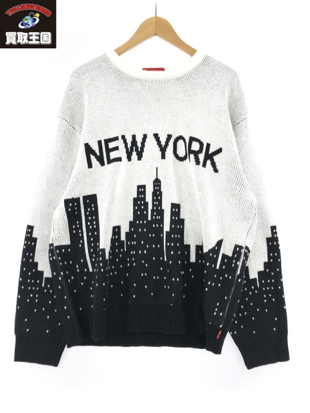 Supreme 20SS New York Sweater (L) ホワイト｜商品番号 ...