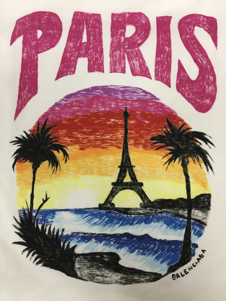 BALENCIAGA 24SS PARIS Tropical Tシャツ (XXS) VL03 764235 TPVL9